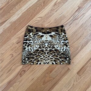 Vintage Sexy mini leopard print mini skirt